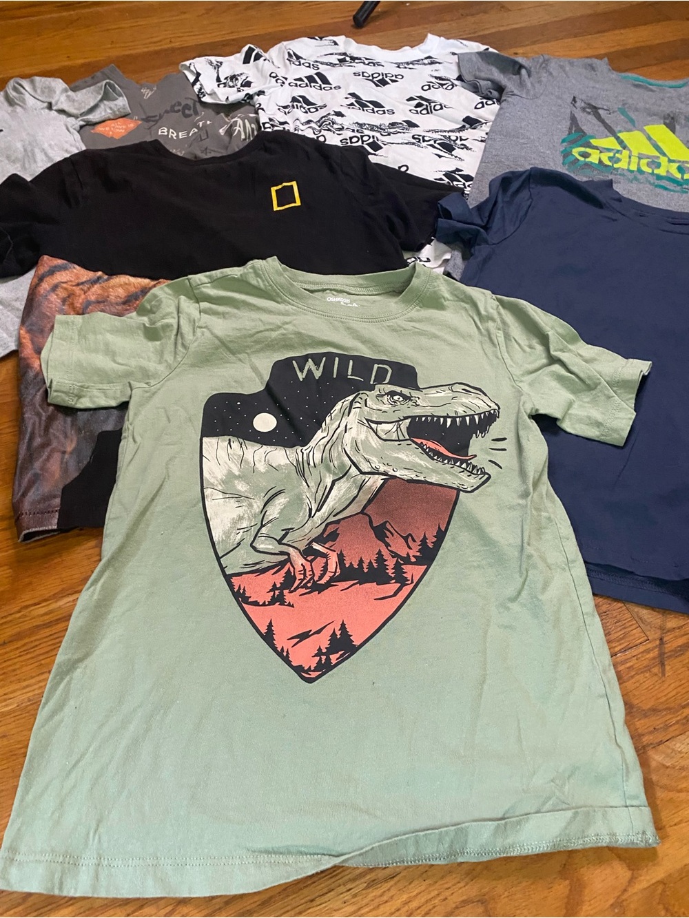 Boys Medium (8) Shirt Bundle | 10 Pieces | Adidas, Gap, Abercrombie Kids & More - Picture 5 of 6